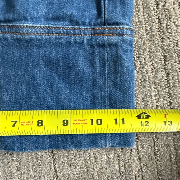 Anthropologie Pilcro And The Letterpress Bibbed Denim Wide Leg Jumpsuit Size 29 - Picture 9 of 13